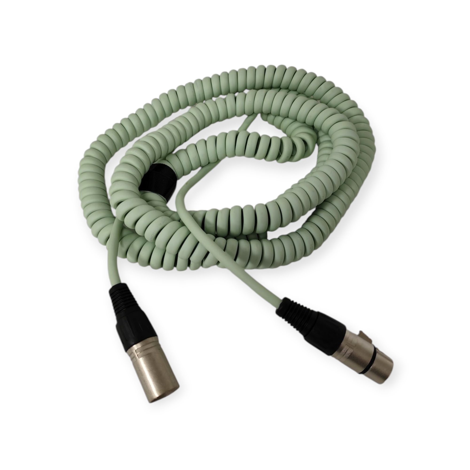 Cable Espiral Canon XLR Parquer 10 Metros Verde