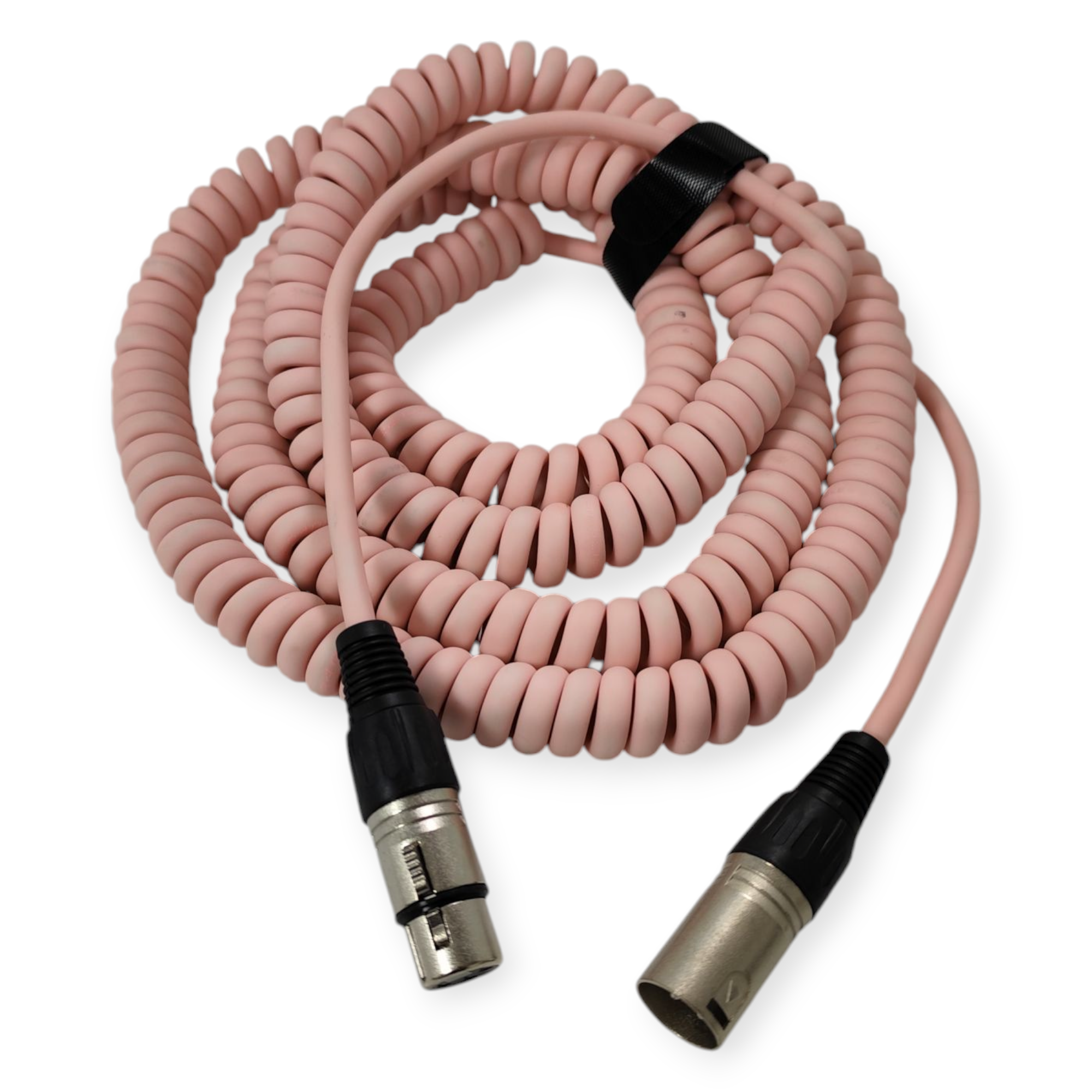 Cable Espiral Canon XLR Parquer 10 Metros Rosa