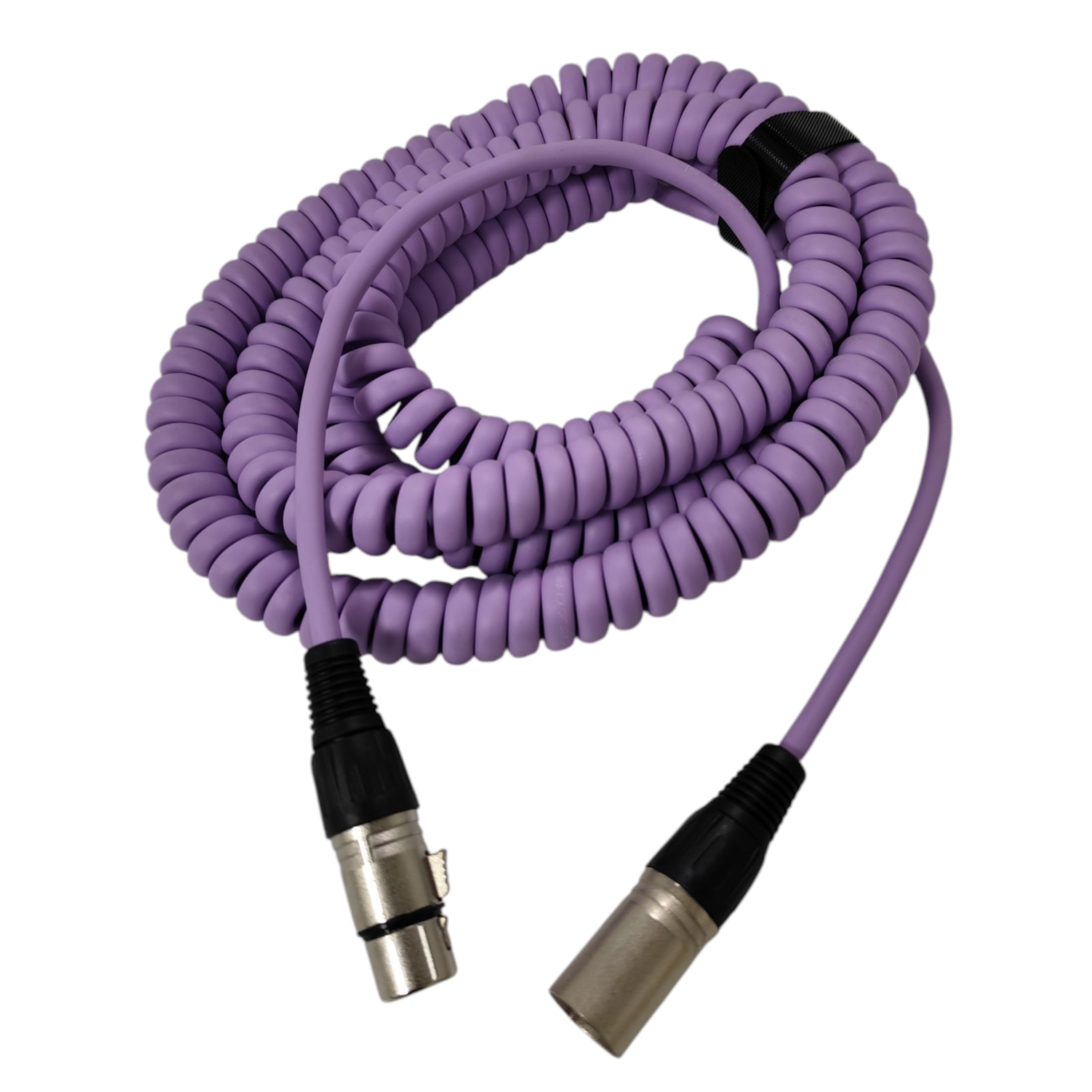 Cable Espiral Canon XLR Parquer 10 Metros Violeta