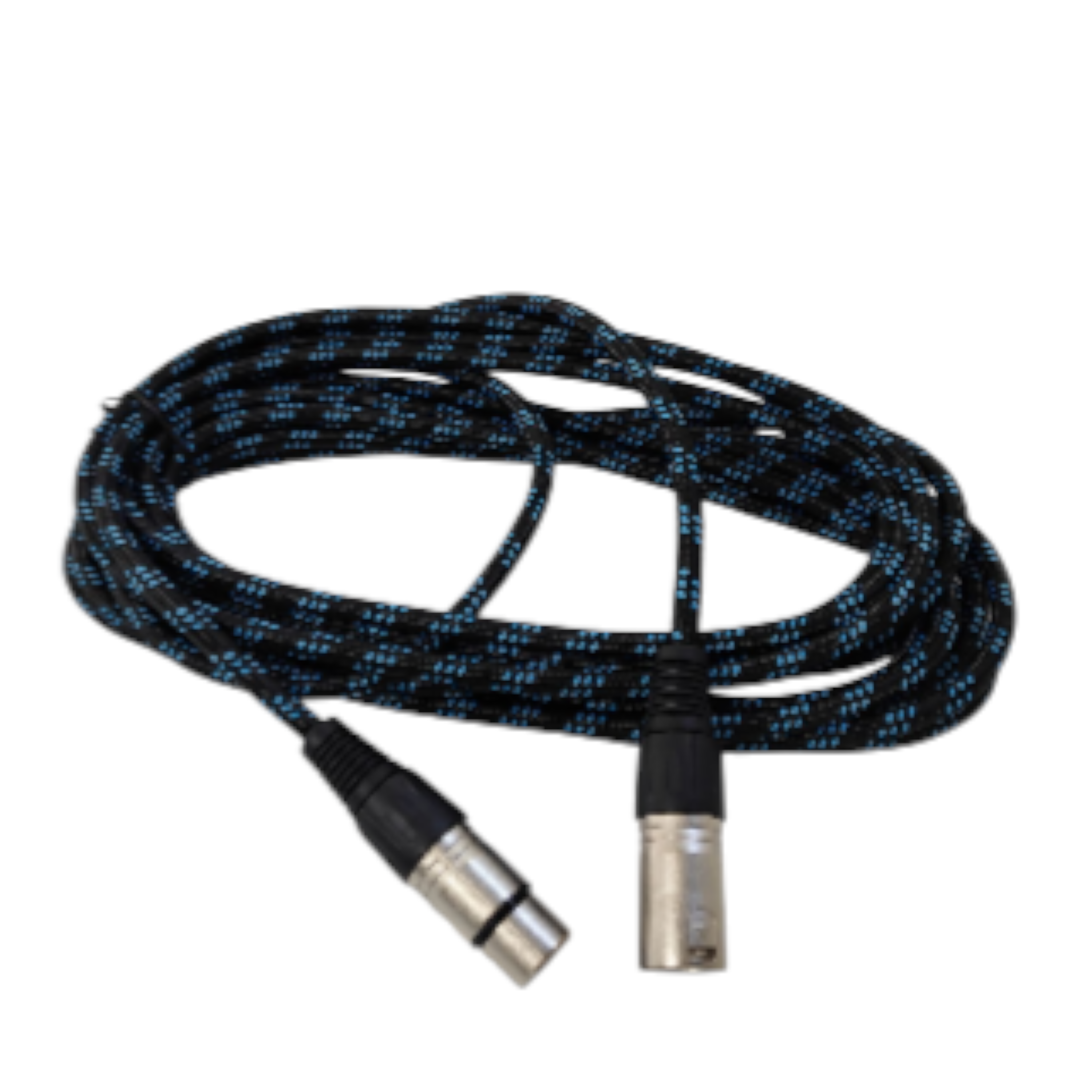 Cable Mallado Canon XLR Parquer 10 Metros Azul y Negro