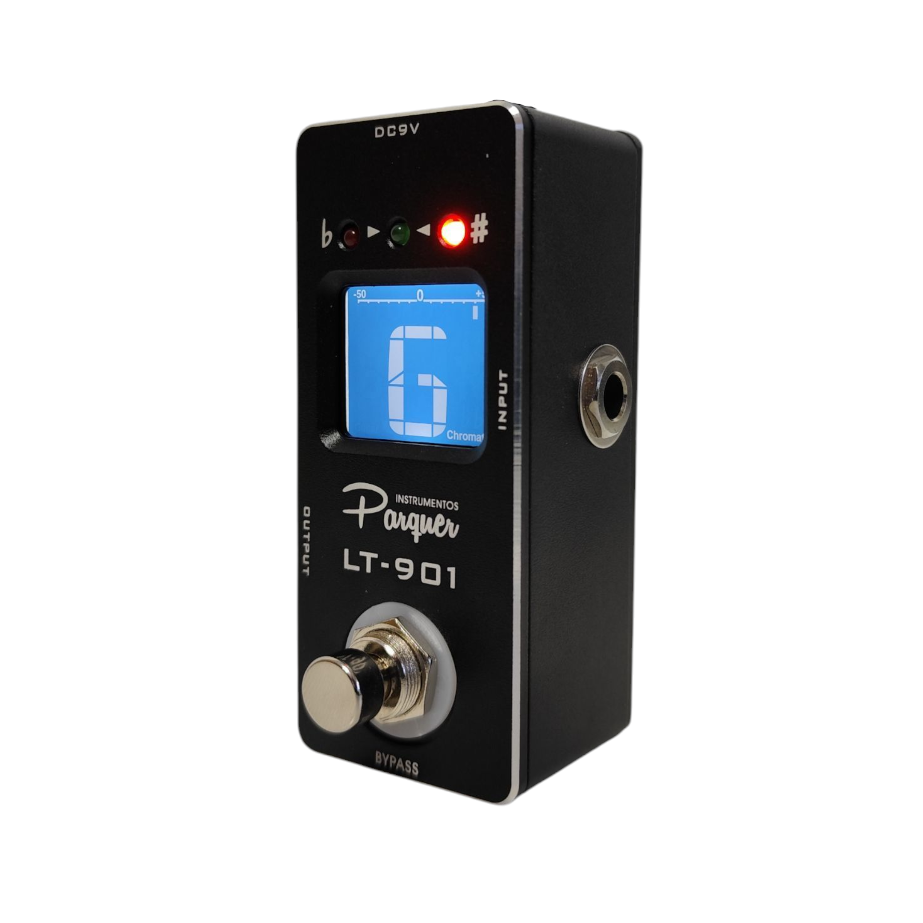 Pedal Afinador Parquer Cromatico True Bypass Guitarra Bajo