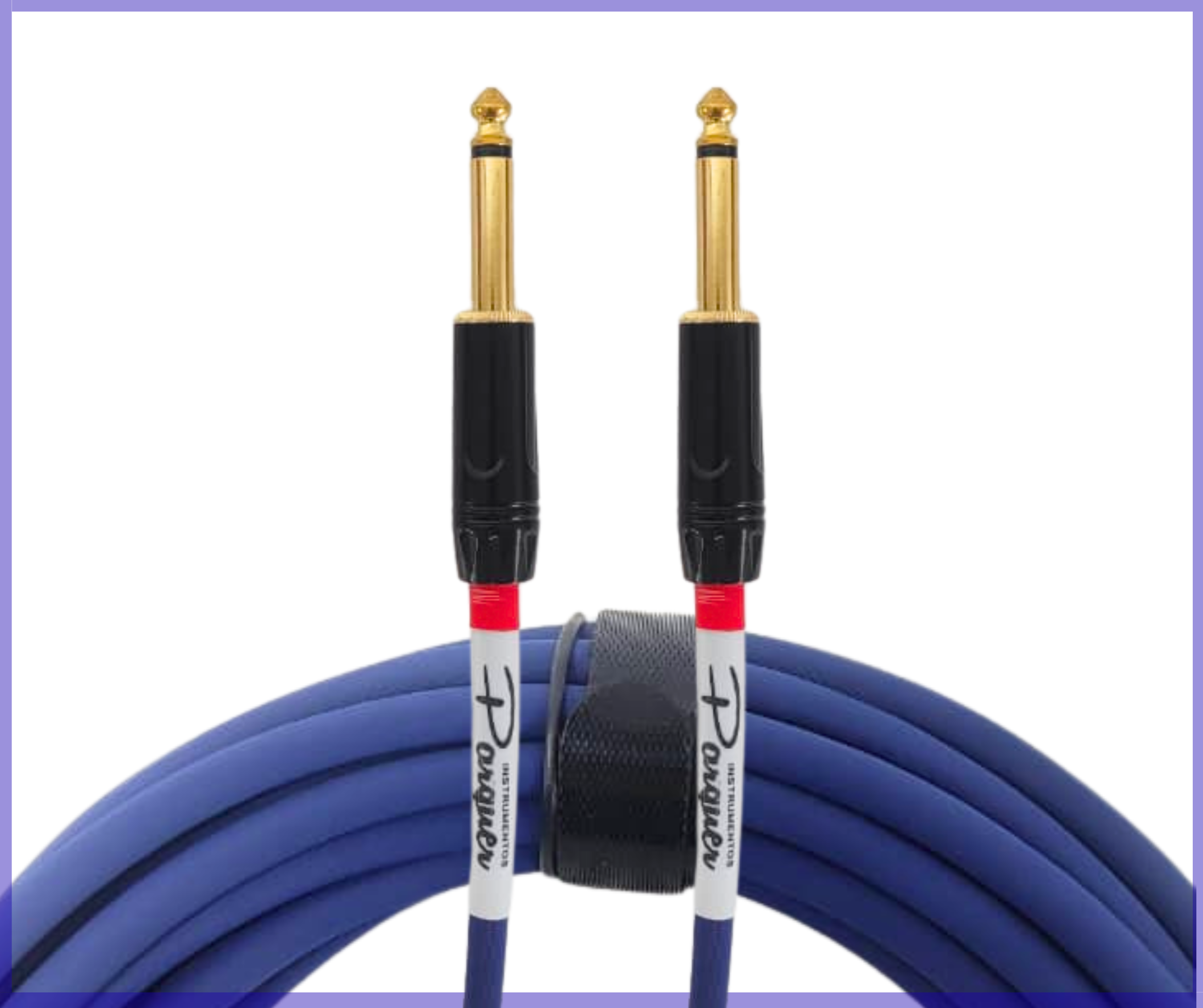 Cable Plug 6.35mm Mono A Plug 6.35mm Mono 3 Metros Azul - Imagen 3