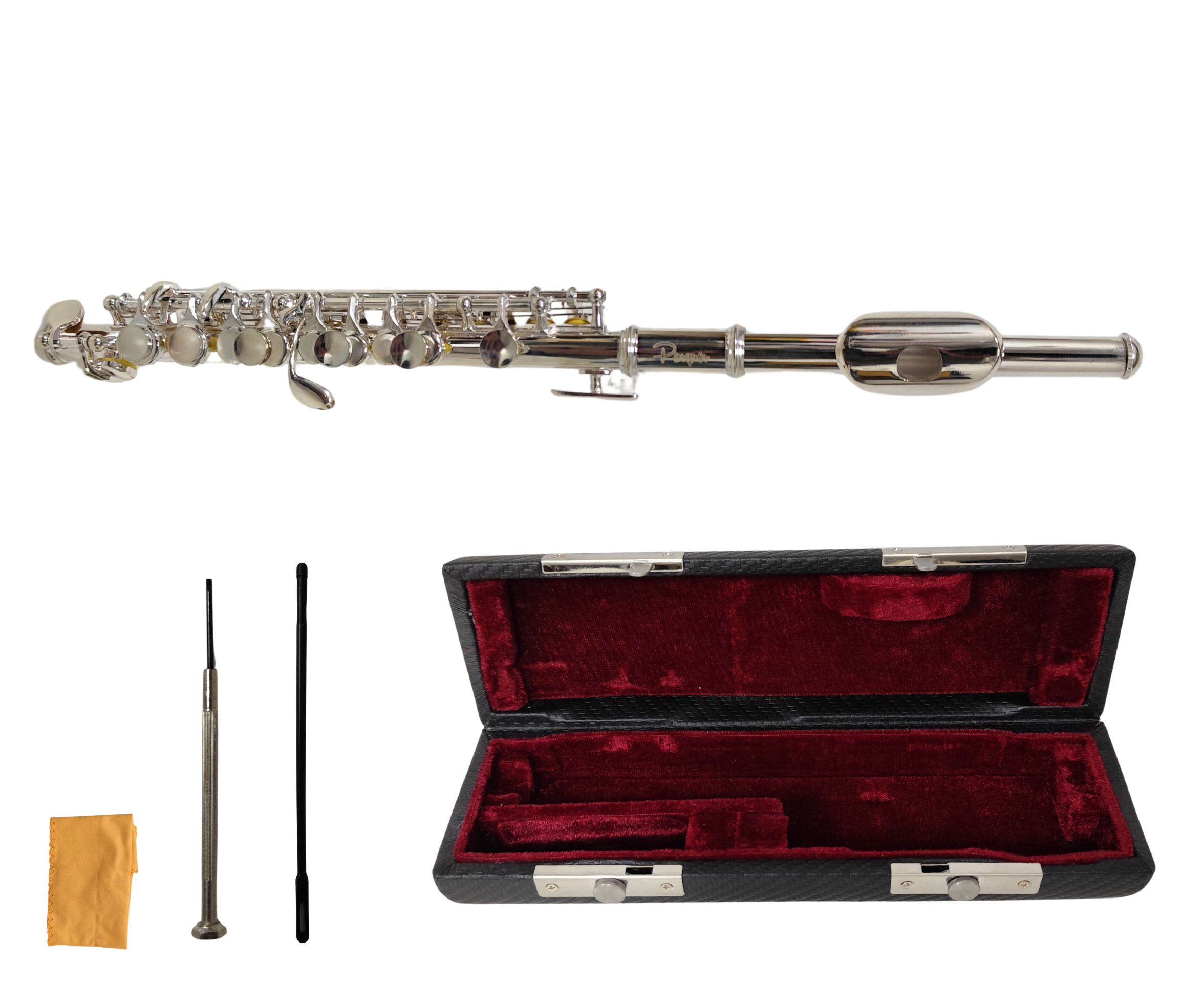 Flauta Traversa Parquer Nickel Plateado Con Estuche