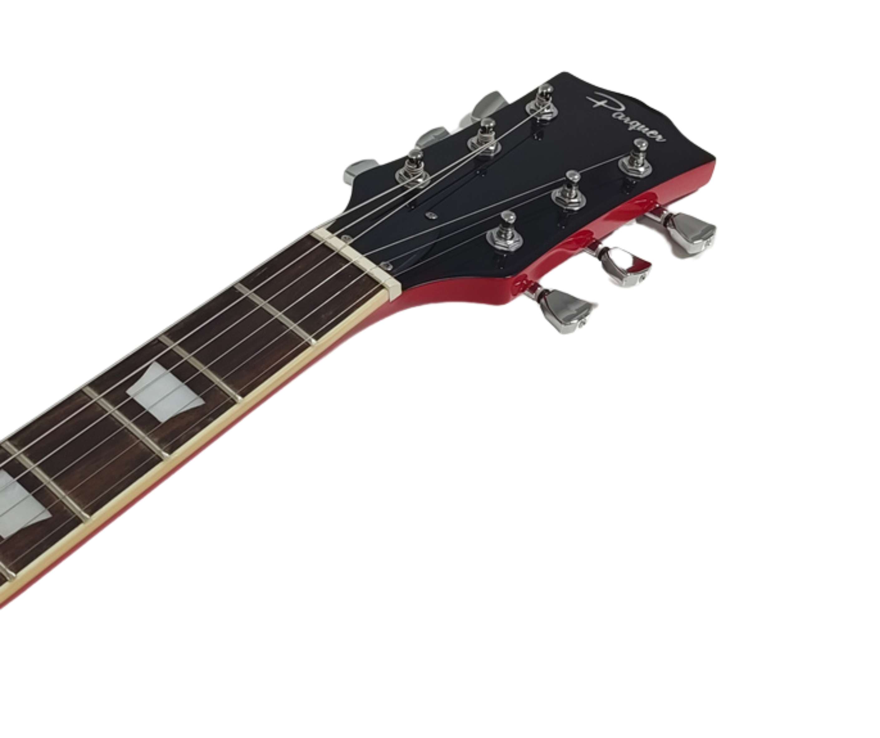 Guitarra Eléctrica Parquer Sg100 Diestro Con Funda Maple Color Rojo - Imagen 7