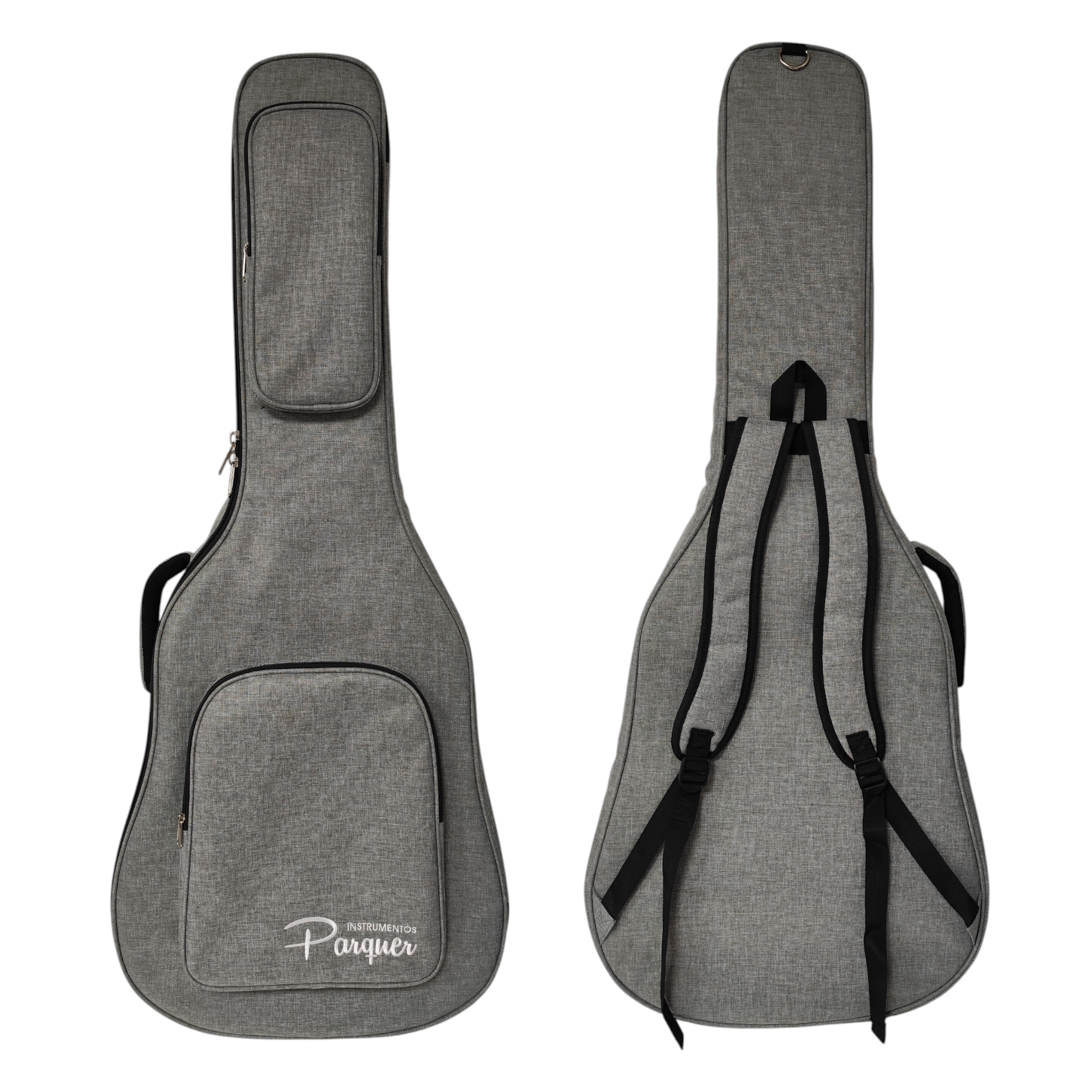 Funda Semirigida Guitarra Acústica Parquer Impermeable Gris
