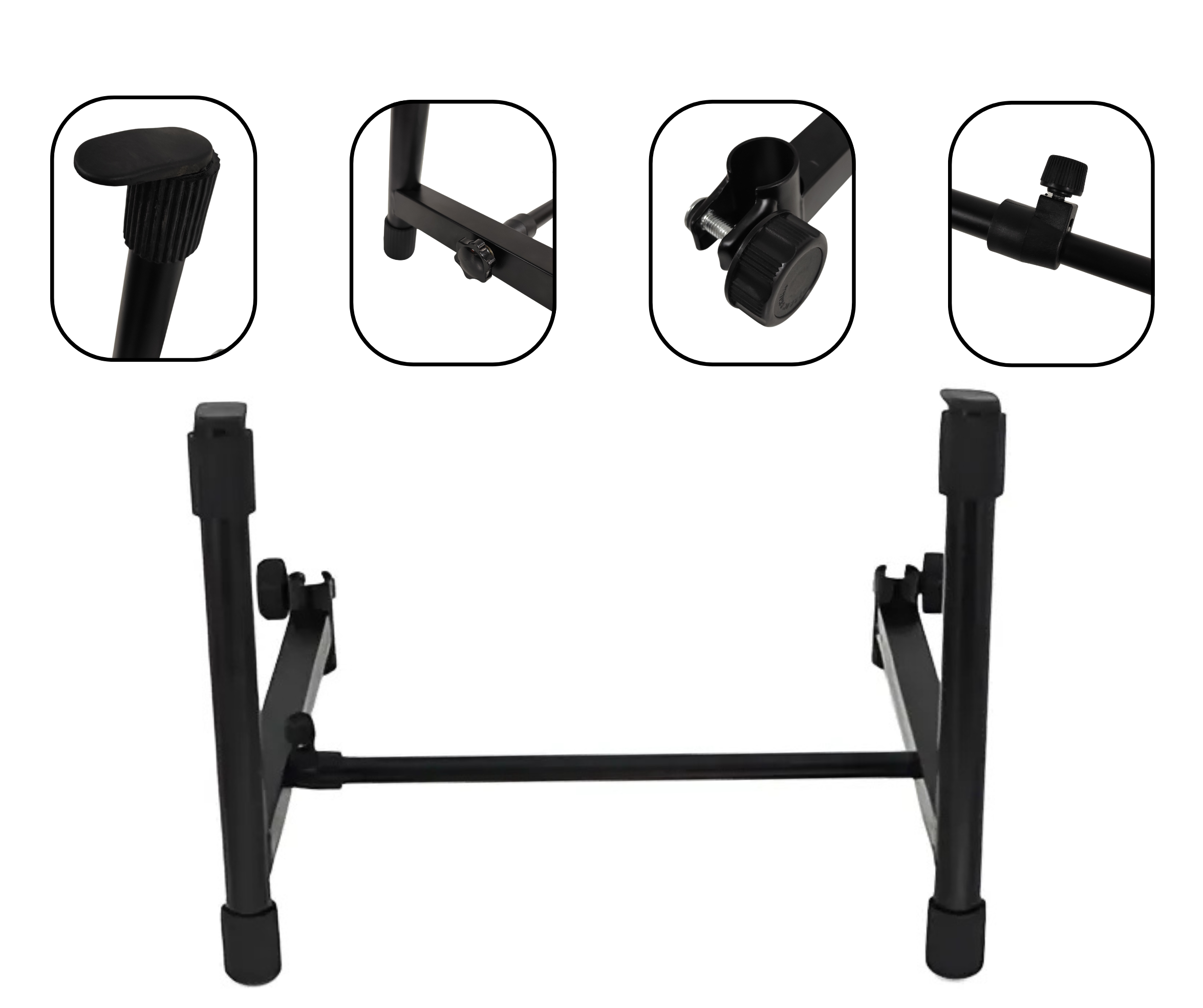 Soporte Para Agregado De Teclado Parquer Negro