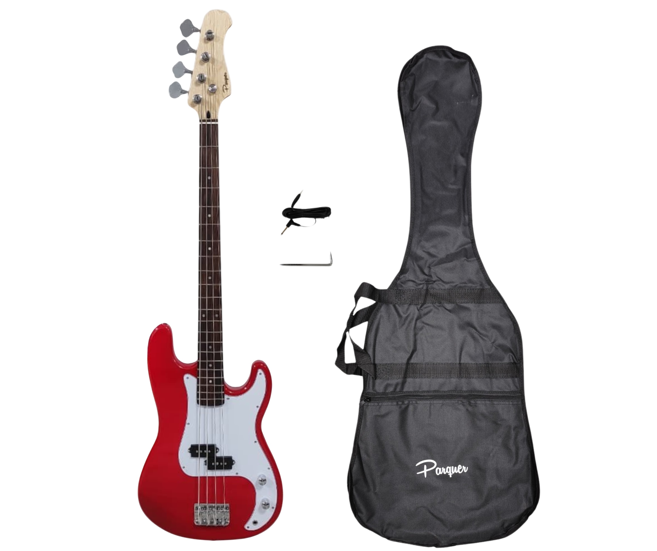 Bajo Electrico Parquer Precision Rojo Con Cable