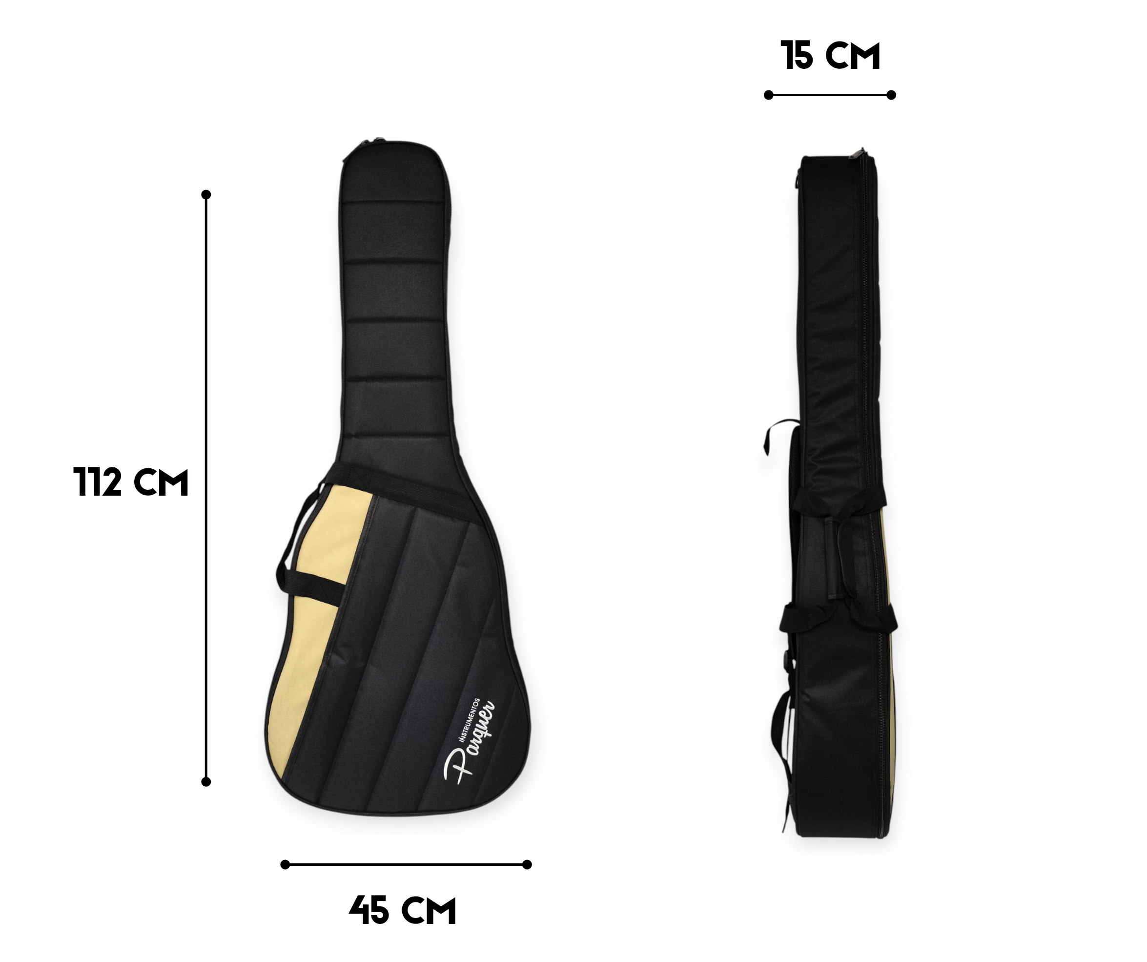 Funda Semirígida Guitarra Acústica 41' Alcolchado Parquer - Imagen 2