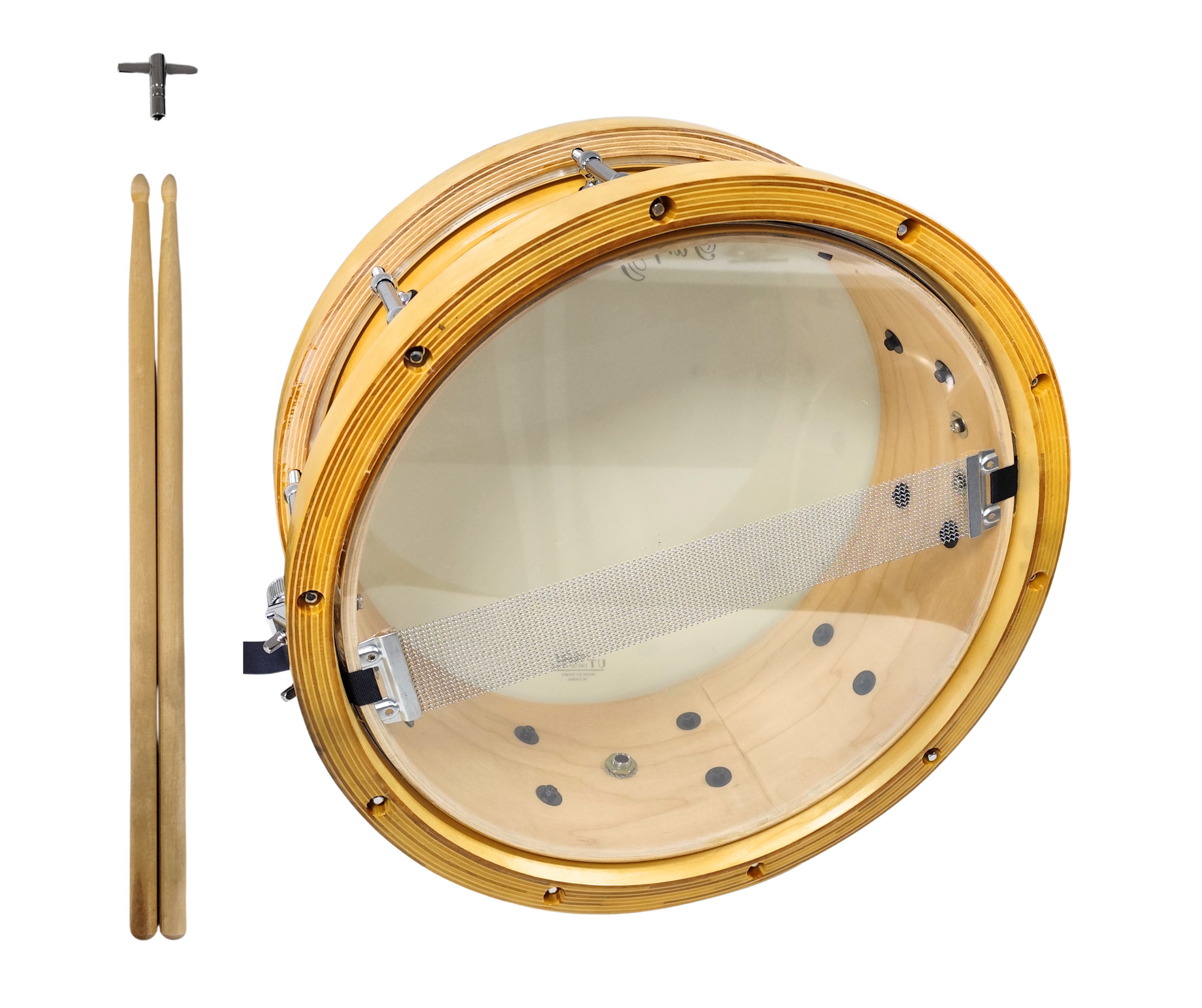 Tambor Redoblante De Birch Aros Madera 14x5 Parquer