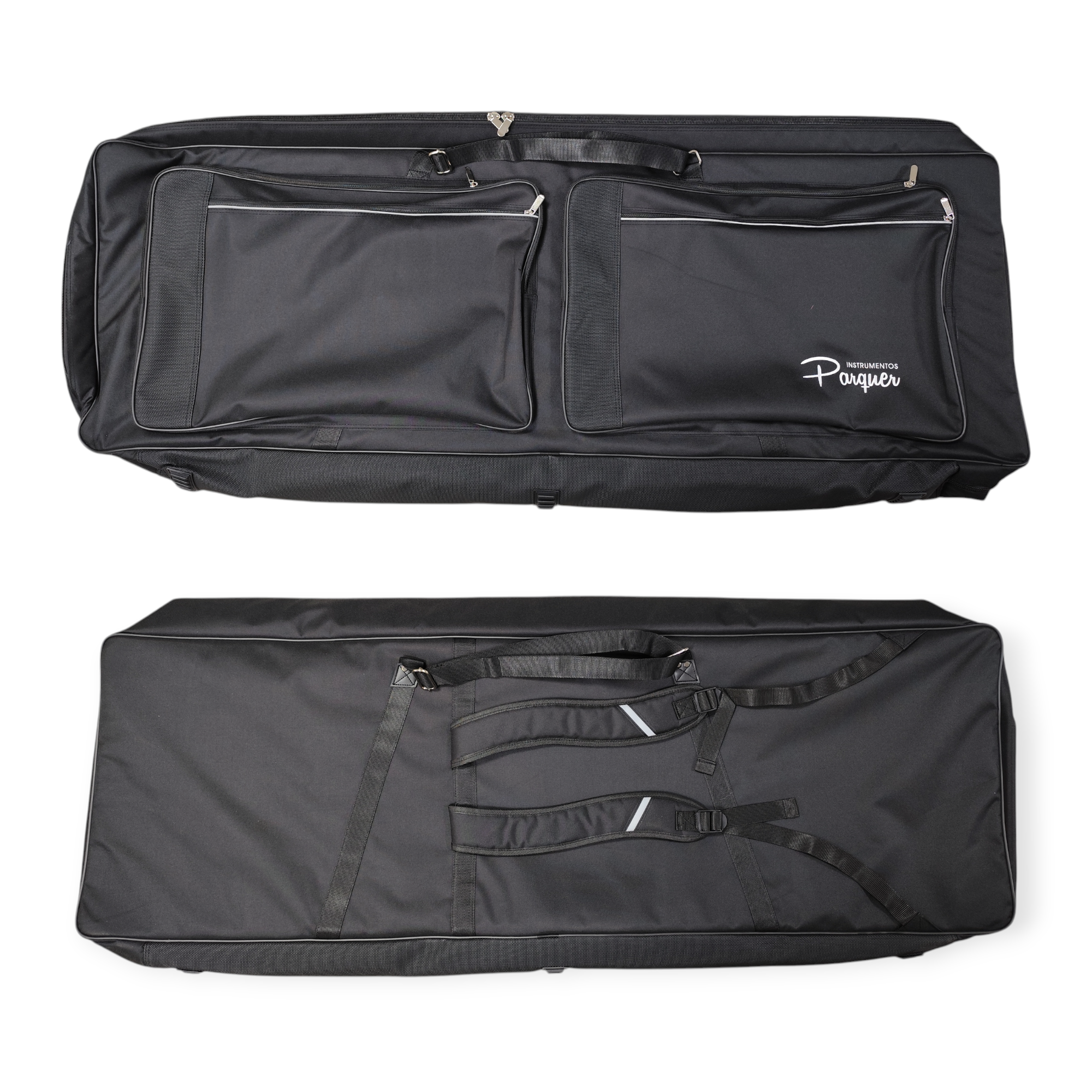 Funda Para Sintetizador 4 Bolsillos Parquer Negro