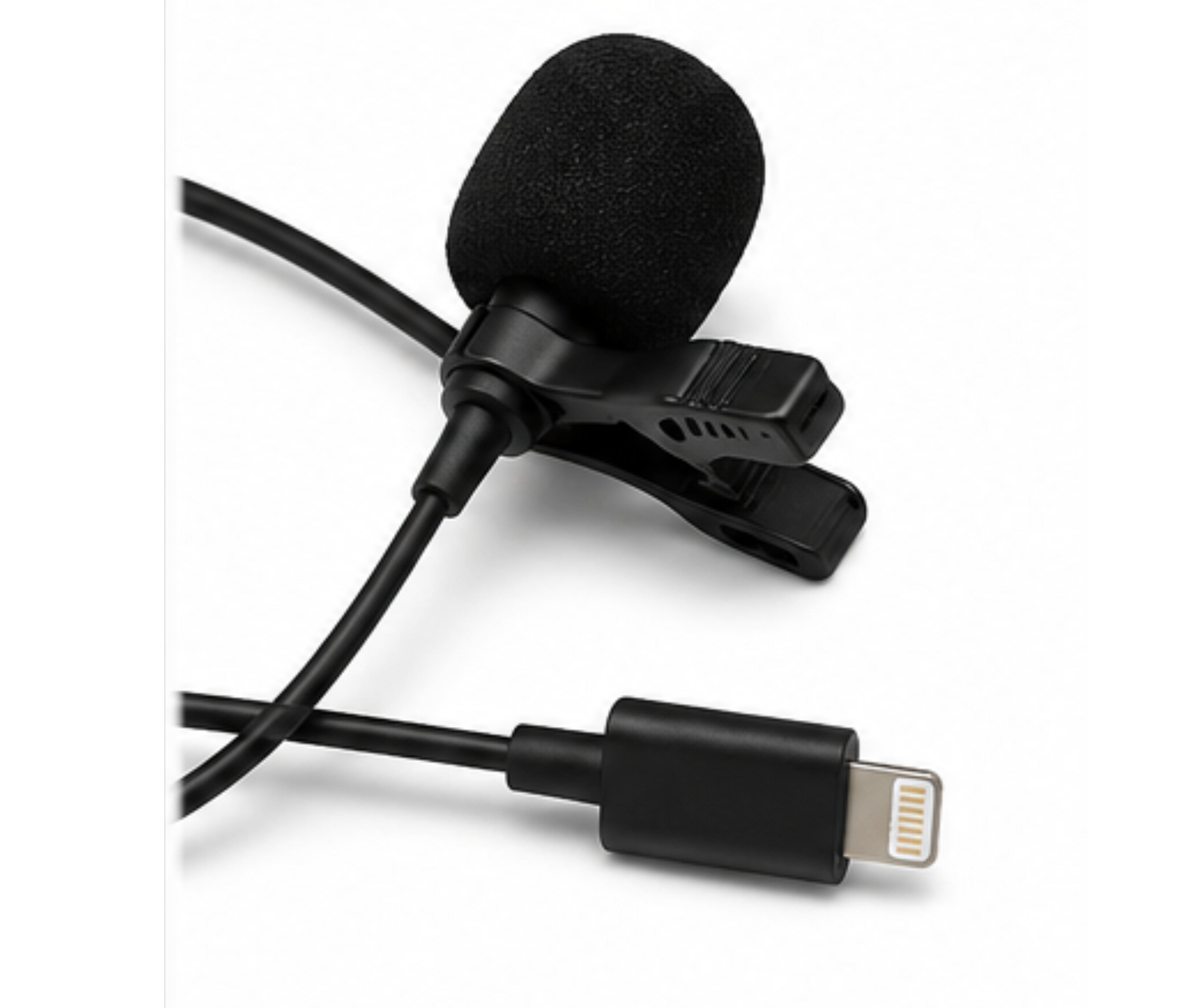 Micrófono Corbatero Hugel Para iPhone Lightning Con Clip - Imagen 3
