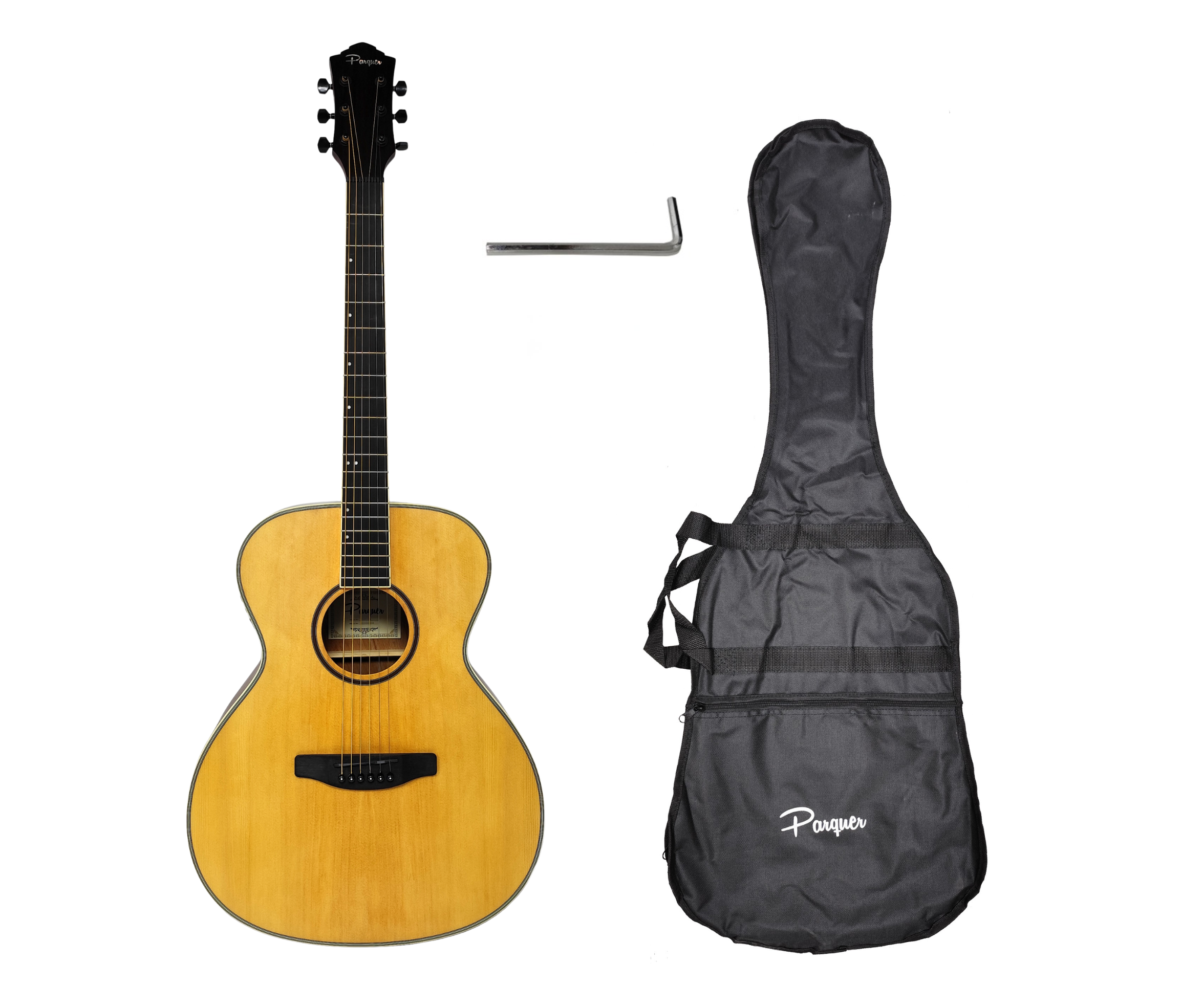 Guitarra Electroacustica Parquer Tipo Taylor con Funda