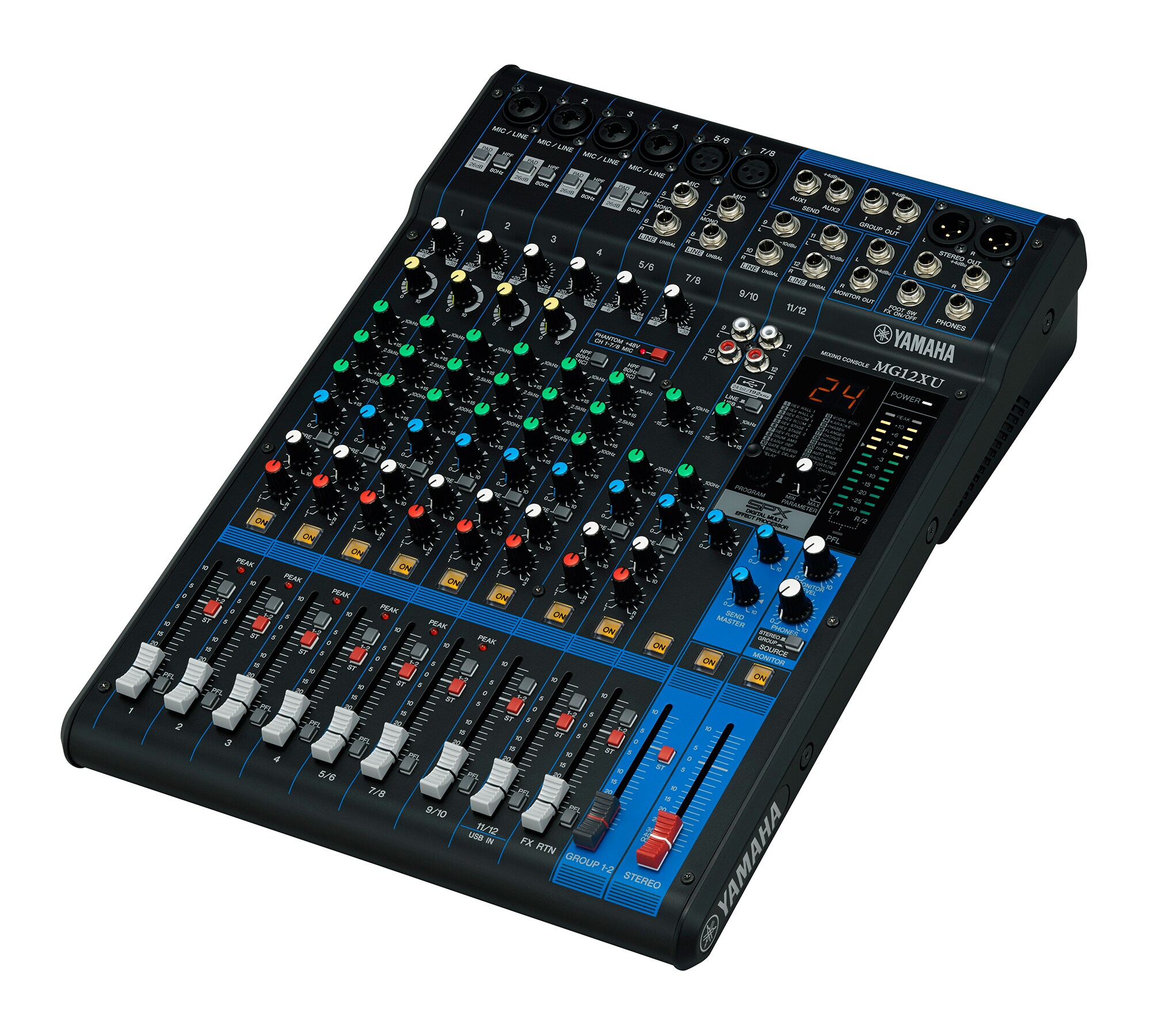Consola Yamaha Mg12xu Mezcladora 12 Canales Efectos Usb - Imagen 5
