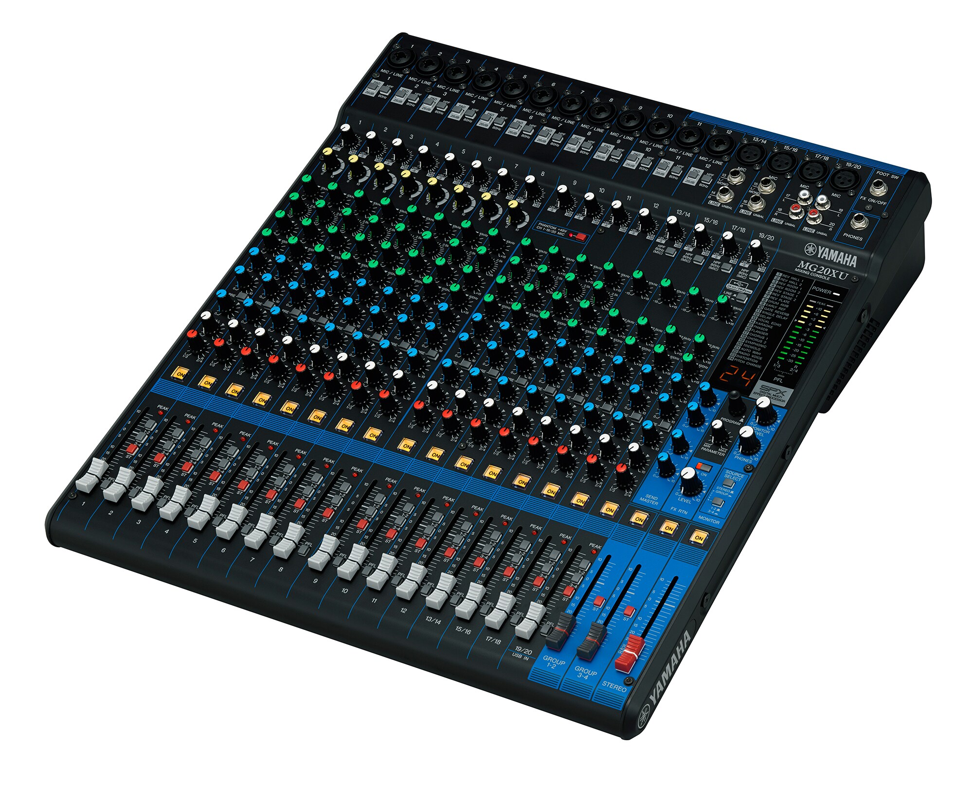 Consola Mixer Yamaha Mg20xu 20 Canales Estereo Efectos - Imagen 5