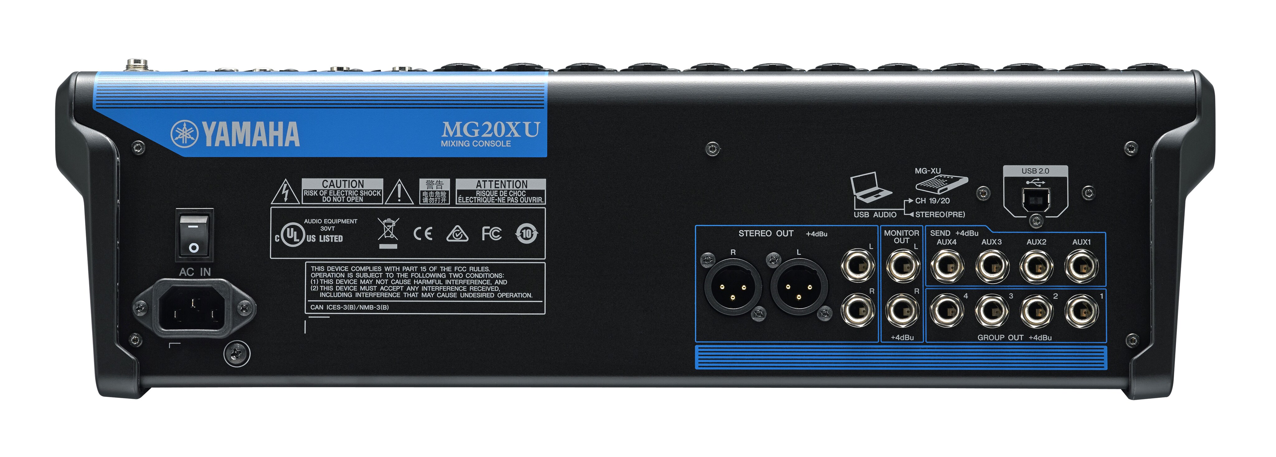 Consola Mixer Yamaha Mg20xu 20 Canales Estereo Efectos - Imagen 3