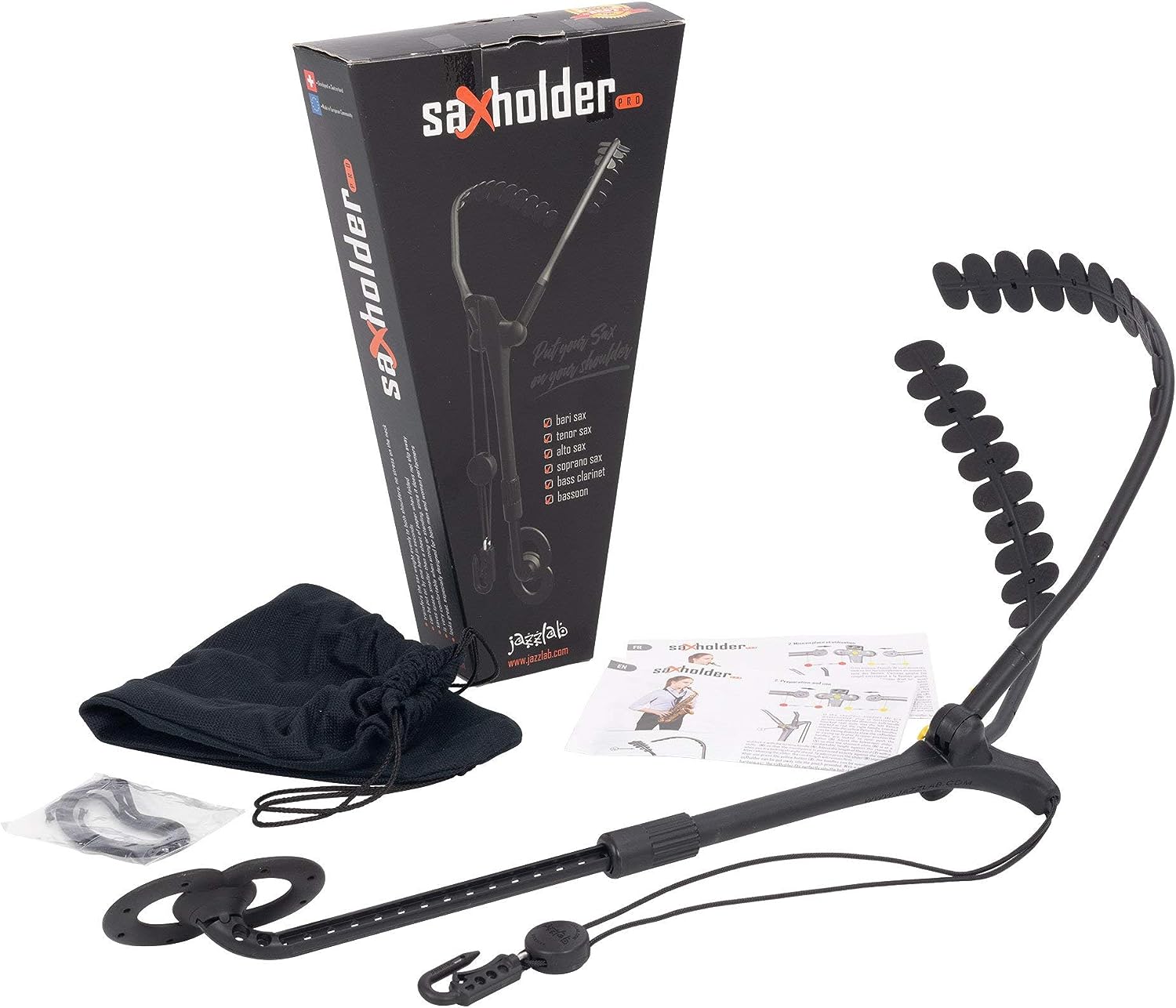 Saxholder Jazzlab Parquer Correa Para Saxofón Soporte Pro - Imagen 2