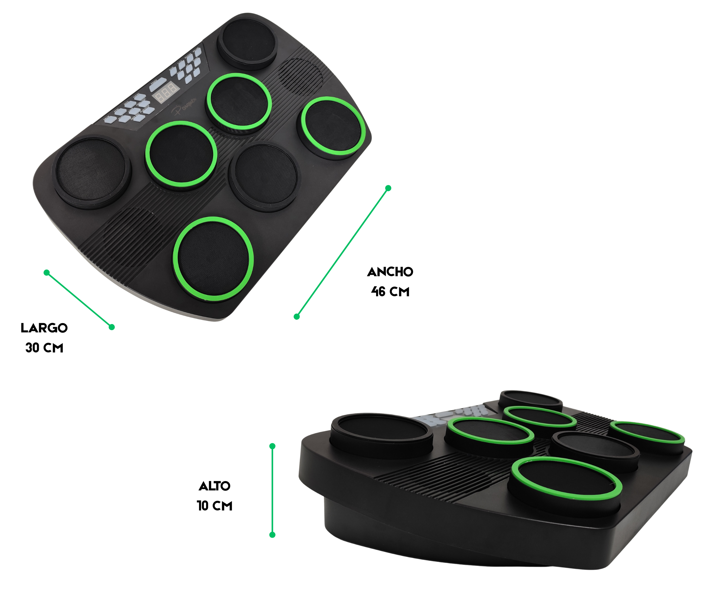 Bateria Electronica Octapad Sensitivo Con Midi Y Usb Parquer - Imagen 4
