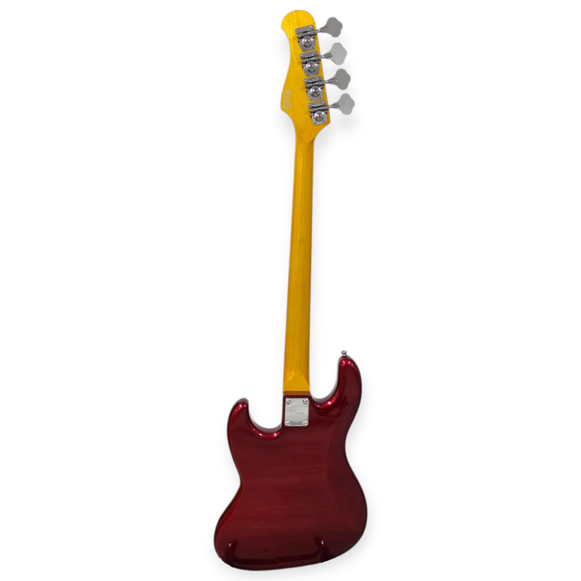 Bajo Electrico Parquer Jazz Bass Tipo Fender Rojo Con Funda - Imagen 3
