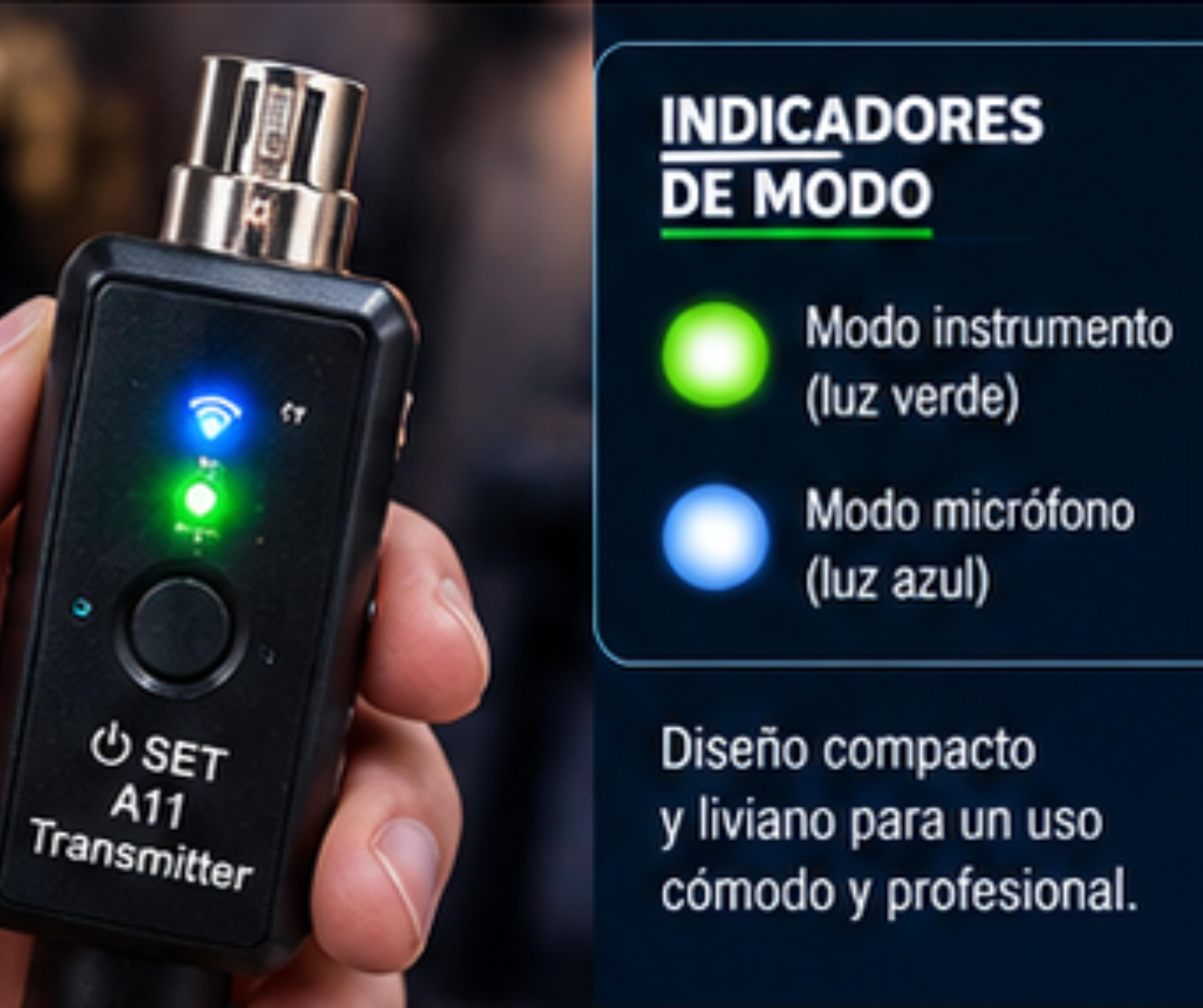 Kit Conversor De 2 Micrófonos Inalámbricos Parquer Xlr Plug - Imagen 8