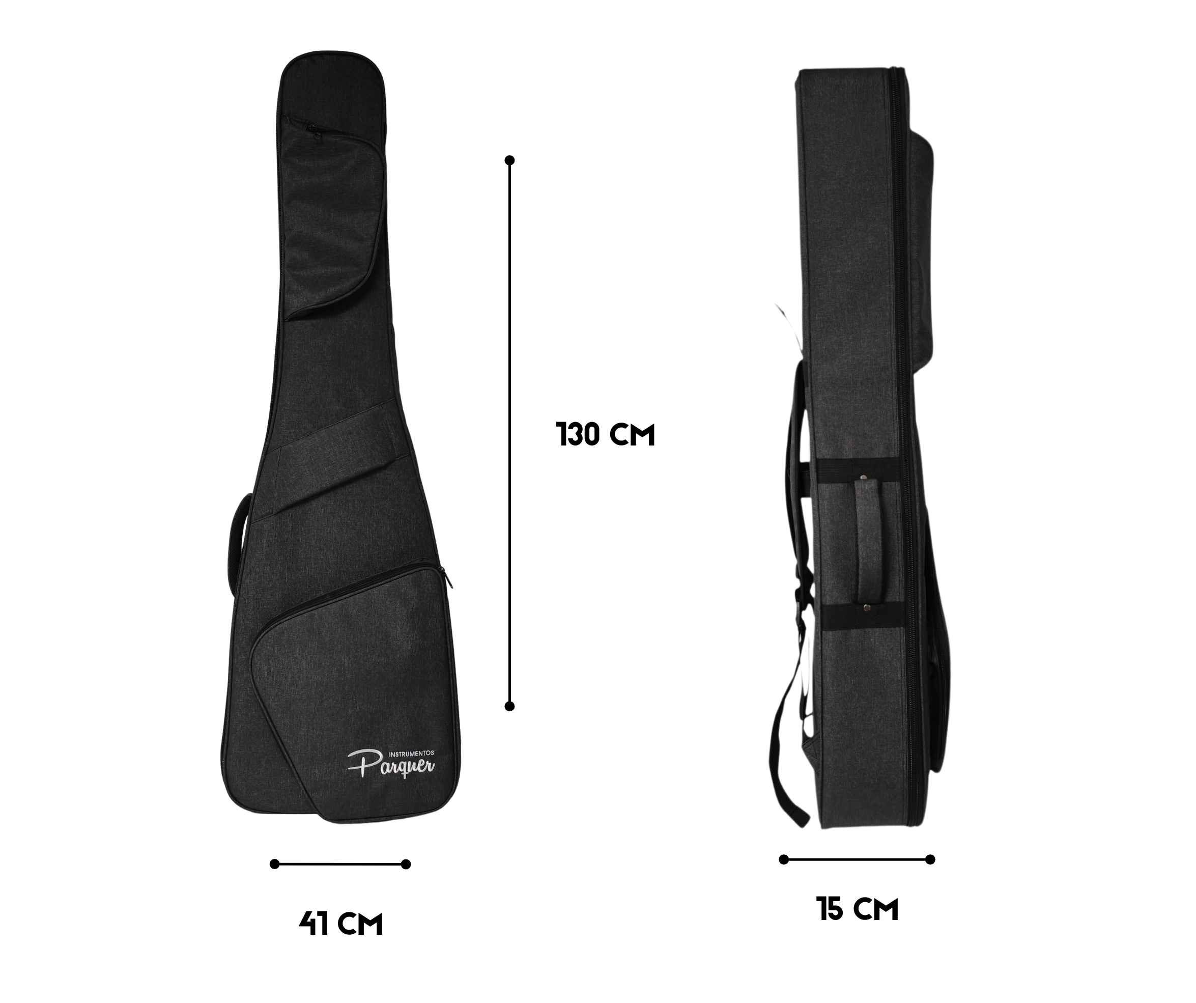 Funda Alcolchada Para Bajo Electrico Parquer Impermeable - Imagen 4