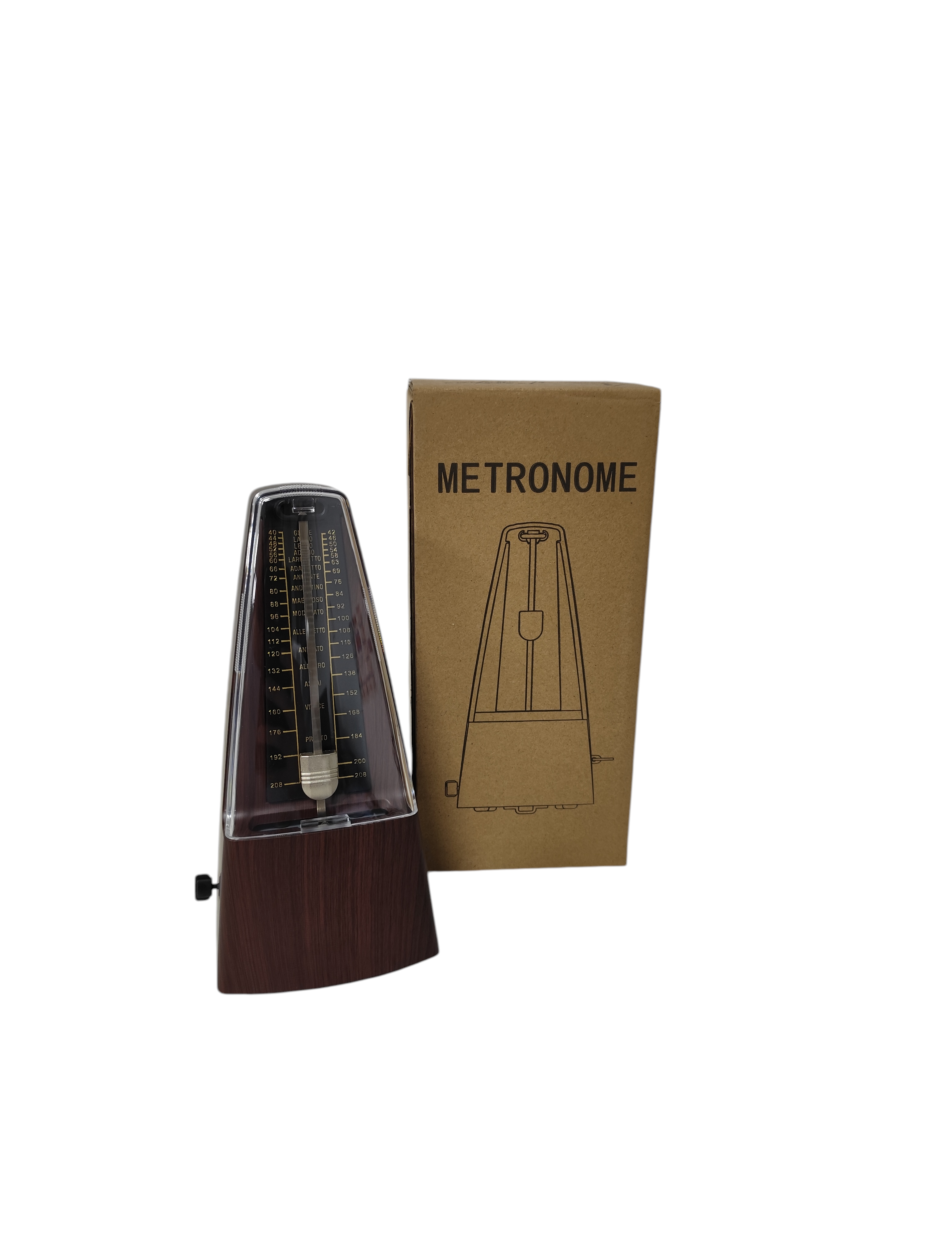 Metronomo Mecanico De Pendulo Madera Parquer