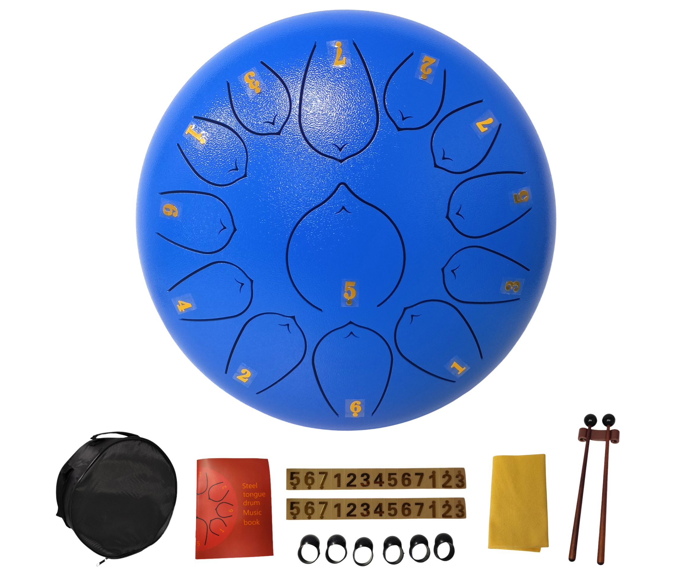 Steel Tongue Drum de 10 Pulgadas y 13 Tonos Parquer