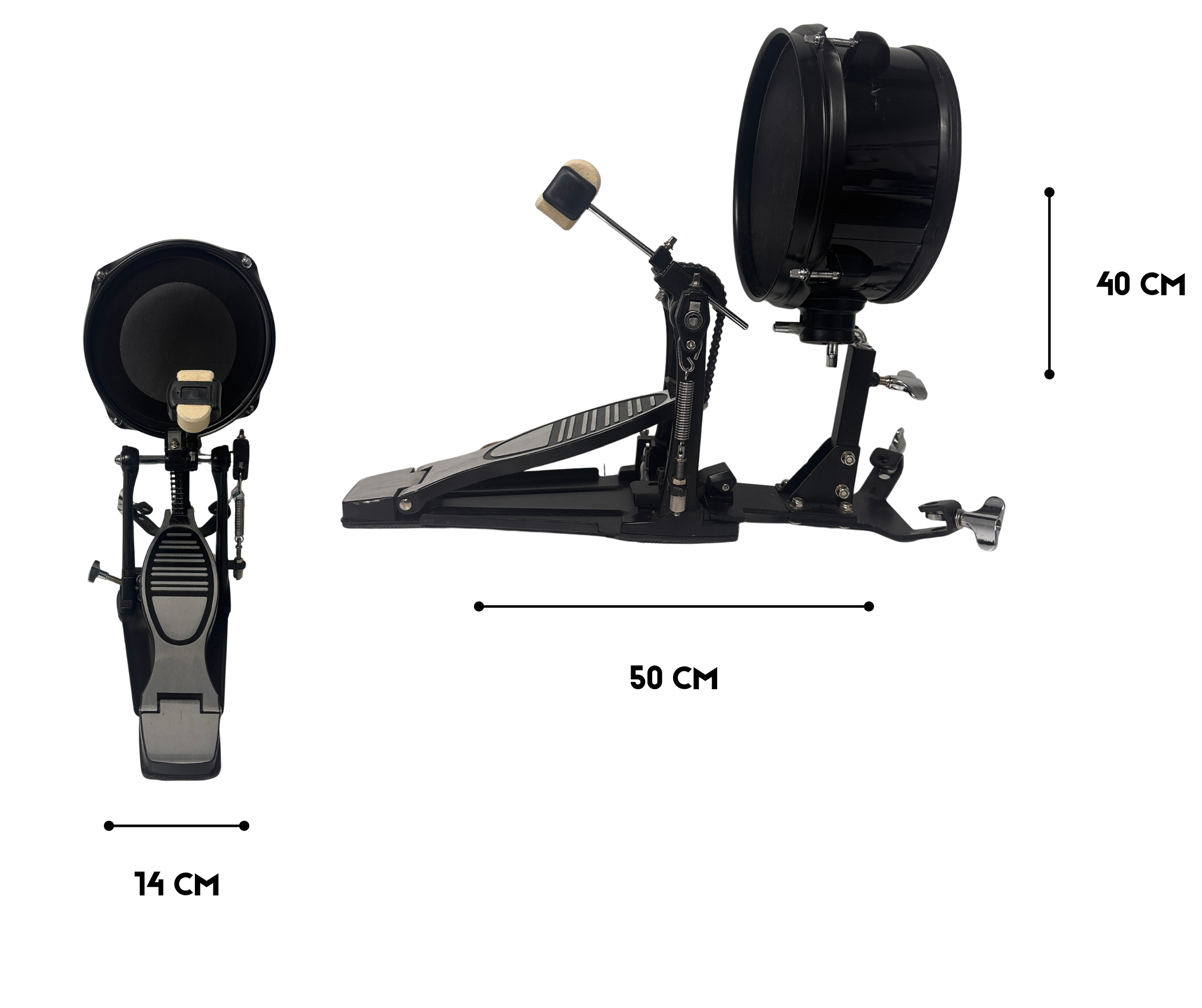 Pedal De Bombo Para Practica Parquer Mesh - Imagen 4